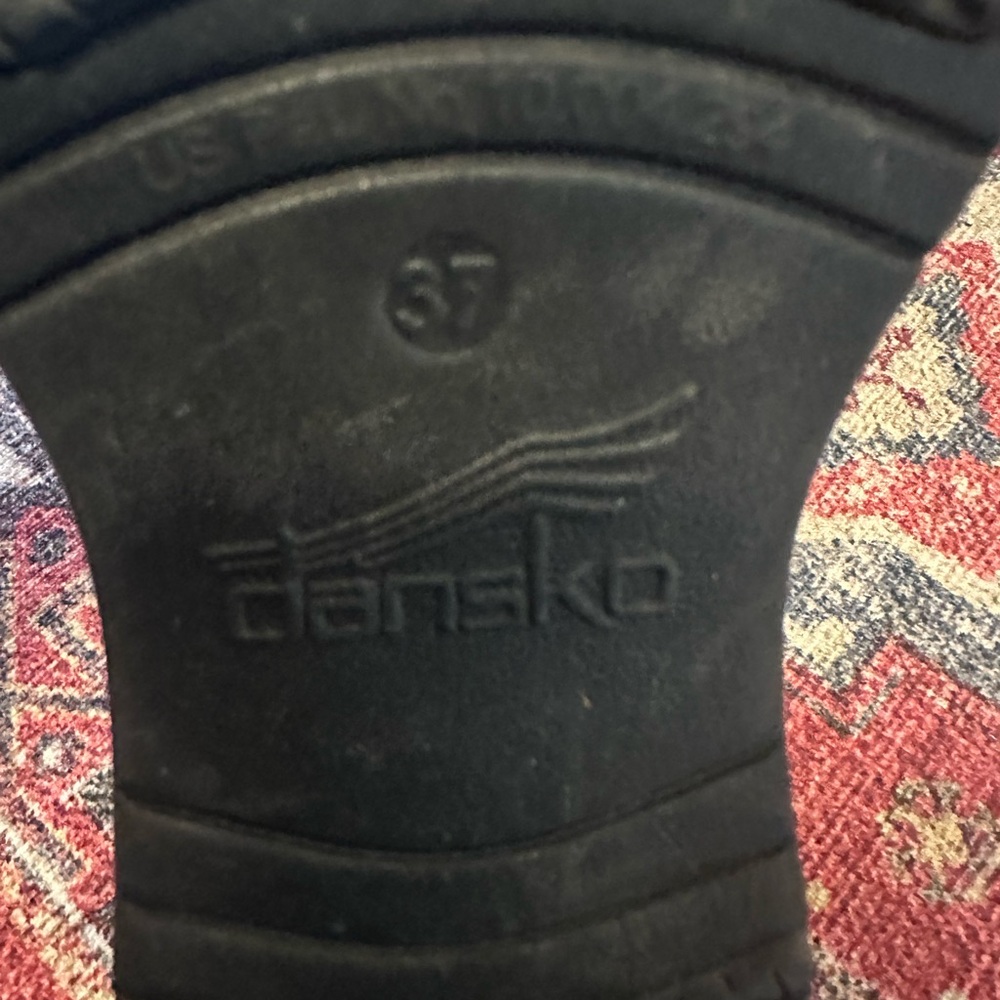 Dansko Black Professional Clogs Leather Slip-On - Picture 4 of 4